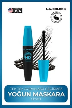 HD Waterproof Mascara - Tek Tek Ayıran Su Geçirmez Yoğun Siyah Maskara #CMS522 HD Waterproof