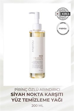 Pirinç Özlü Gözenek Arındırıcı Yüz Temizleme Yağı