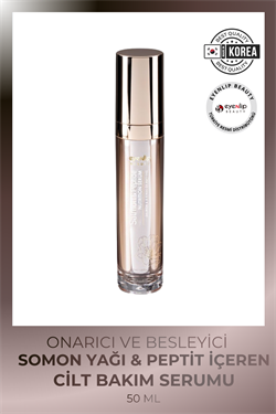 Somon ve 8 Çeşit Peptid İçeren Kırışıklık Karşıtı Yüz Serumu 50 ml