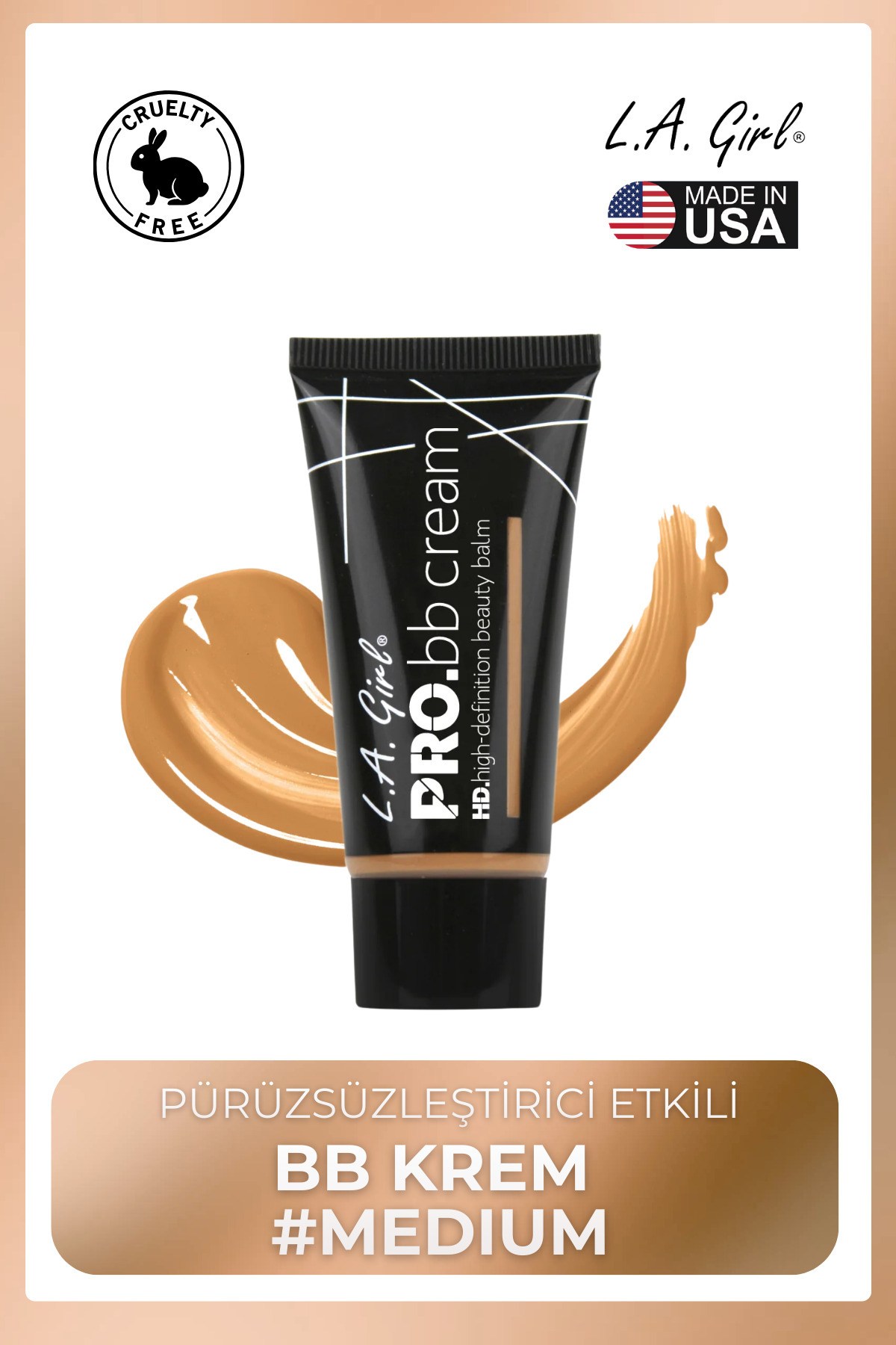 HD PRO BB Cream – Pürüzsüzleştirici Etkili BB Krem #Medium - GBB945