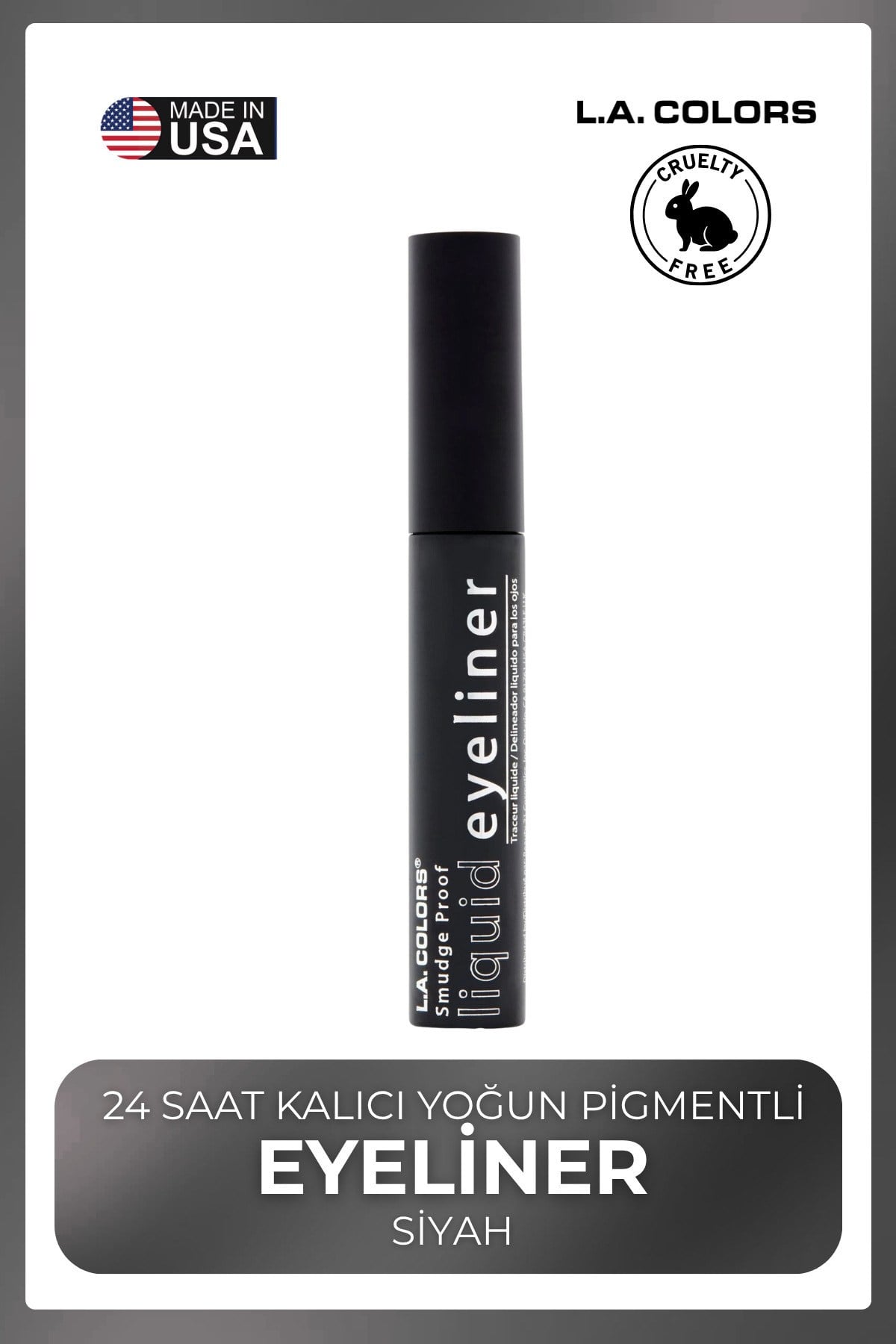 Liquid Eyeliner - 24 Saat Kalıcı Yoğun Pigmentli Eyeliner #CLER701 Black