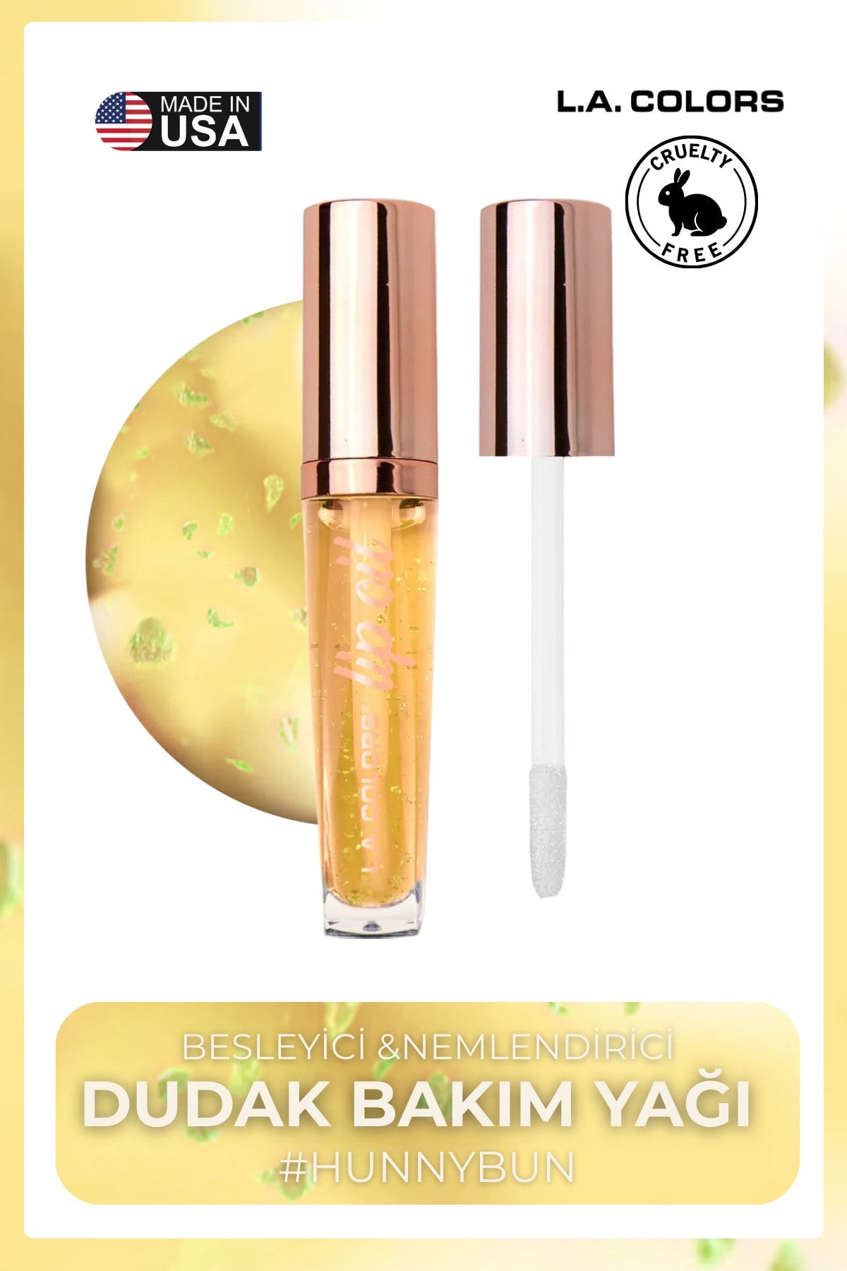 Nourishing Lip Oil - Besleyici ve Nemlendirici Dudak Bakım Yağı #CLG442 Hunnybun