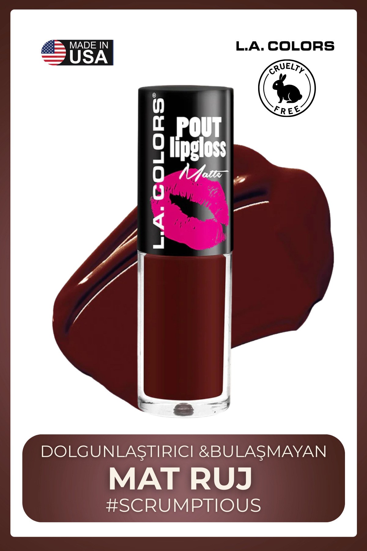 Pout Matte Lipgloss - Dolgunlaştırıcı &Bulaşmayan Mat Ruj #CLG634 SWEET LIPS