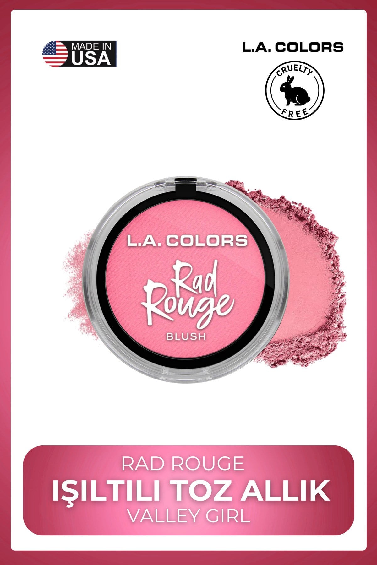 Rad Rouge Allık Serisi - Yoğun Renk Veren Uzun Süre Kalıcı Canlı Görünüm #CBL725 Valley Girl