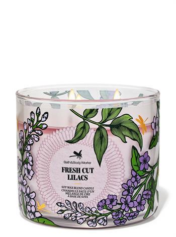 Fresh Cut Lilacs / Büyük Mum