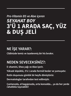 Graphite  / 3'ü 1 Arada Seyahat Boy Saç  Yüz ve Duş Jeli