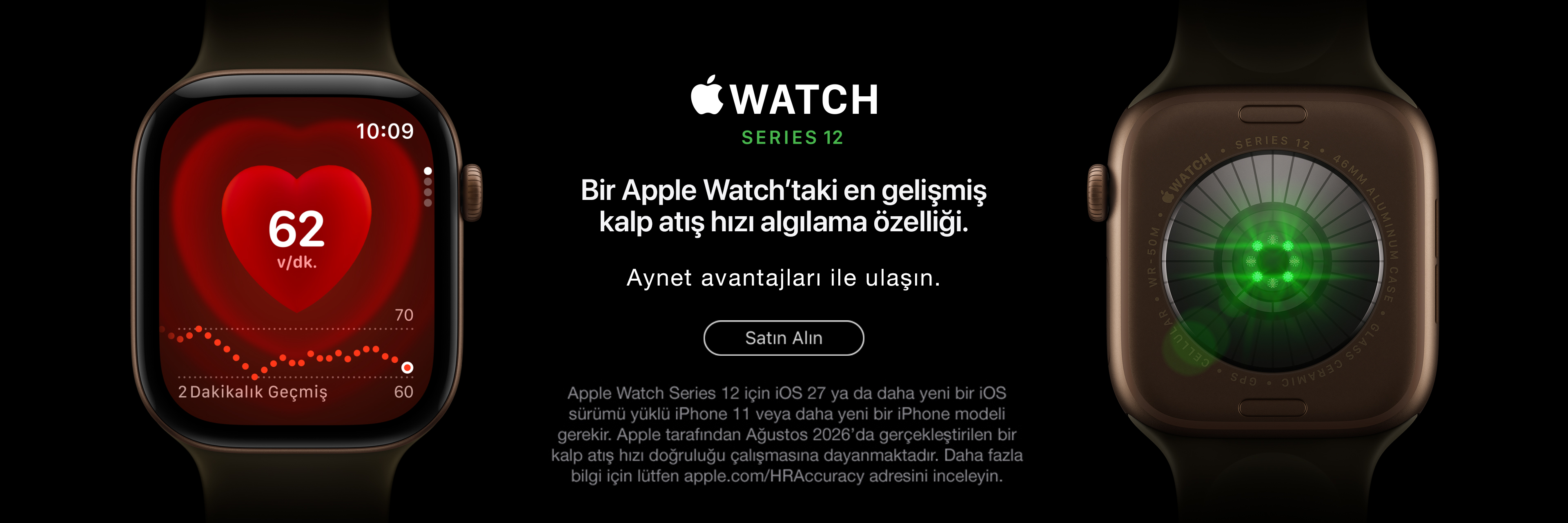 Apple Watch Series 12. 18 Eylül'de Aynet'te sizinle!