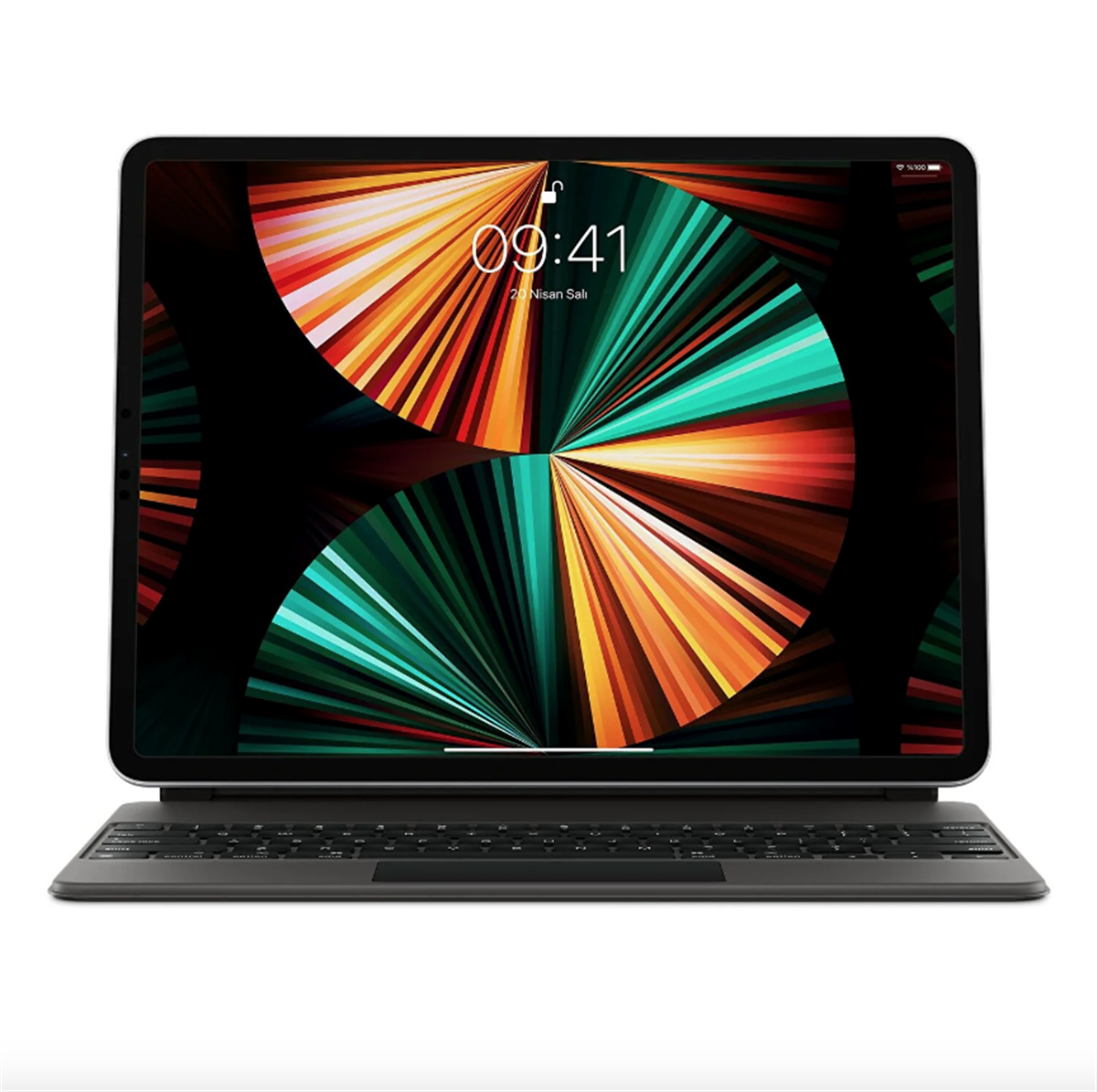 MJQK3TQ/A - 12.9 inç iPad Pro (3,4,5,6. nesil) için Magic Keyboard