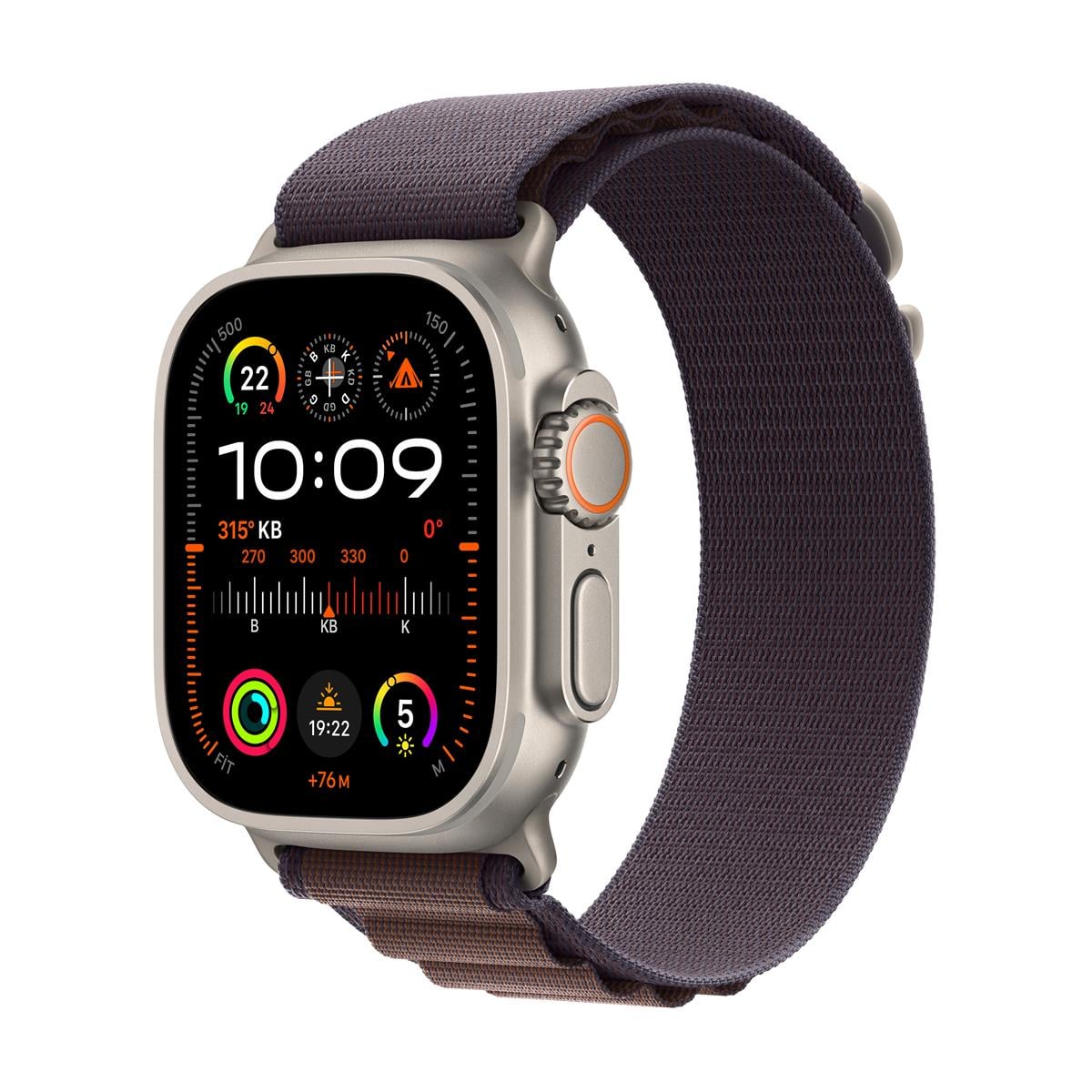 Apple Watch Ultra 2 GPS + Cellular 49mm Titanyum Kasa ve İndigo Alpine Kordon (Küçük) - MRER3TU/A
