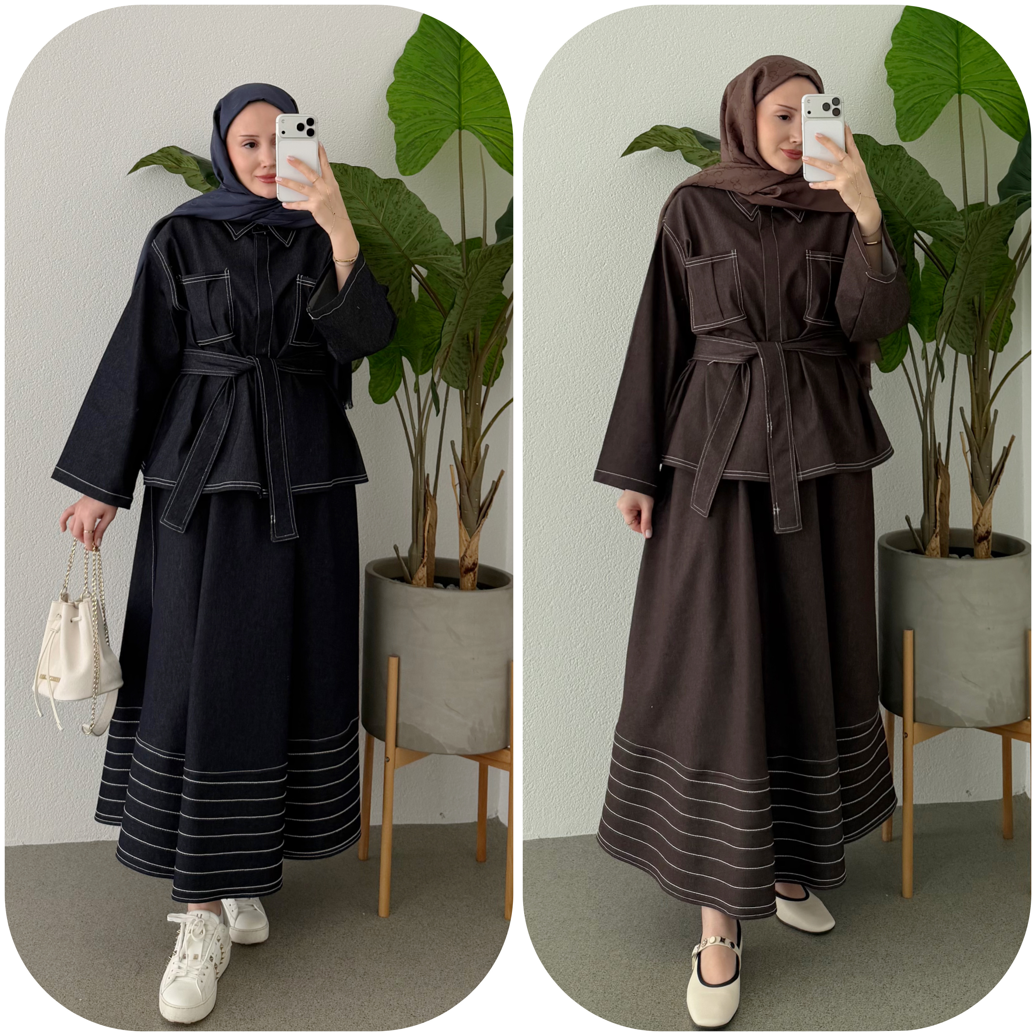 DENİM ETEKLİ TAKIM