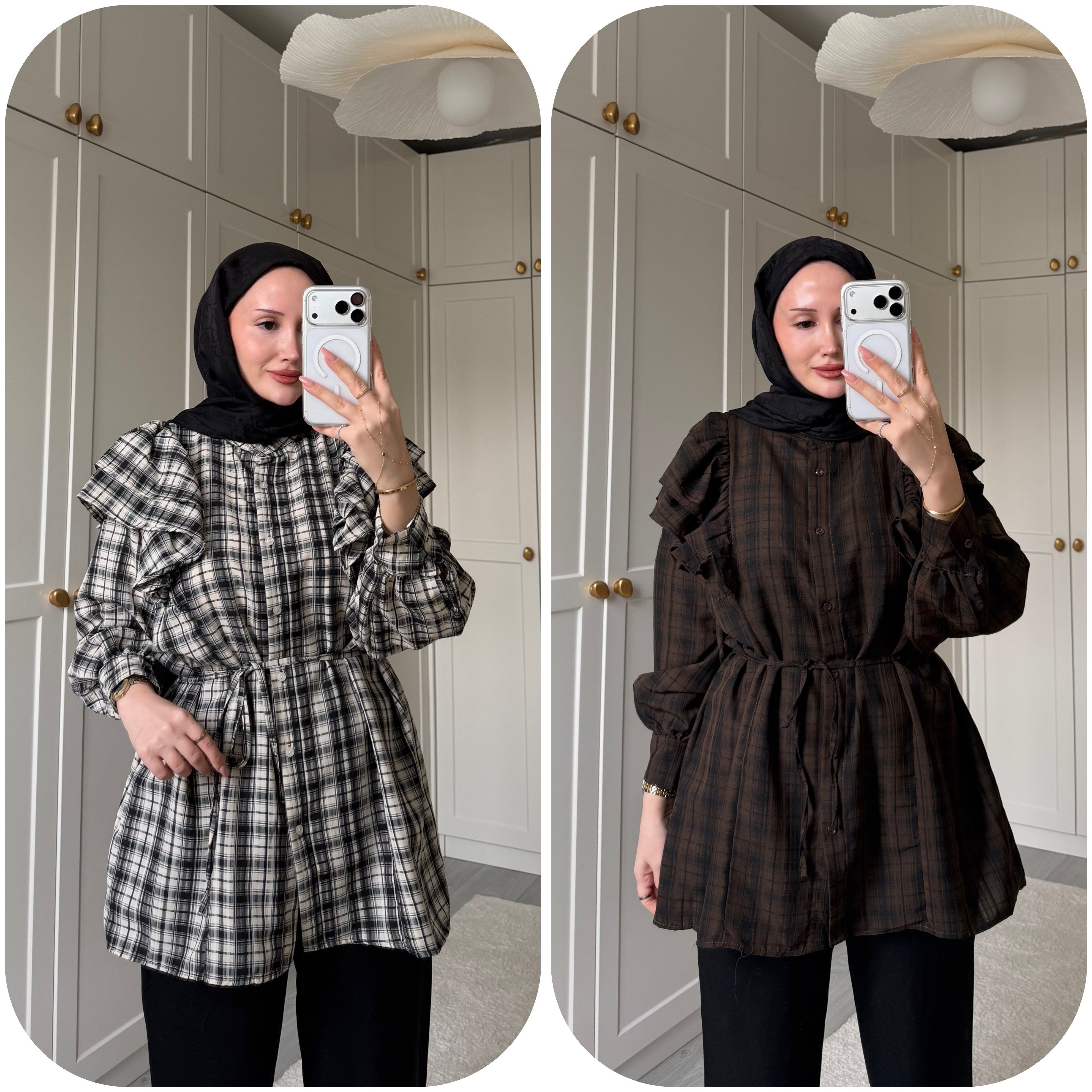 FIRFIR DETAYLI PÖTİKARE GÖMLEK