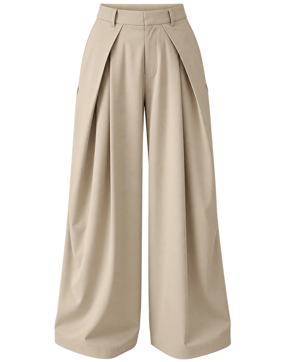ZR MODEL ÖNÜ PİLİLİ PANTOLON KREM
