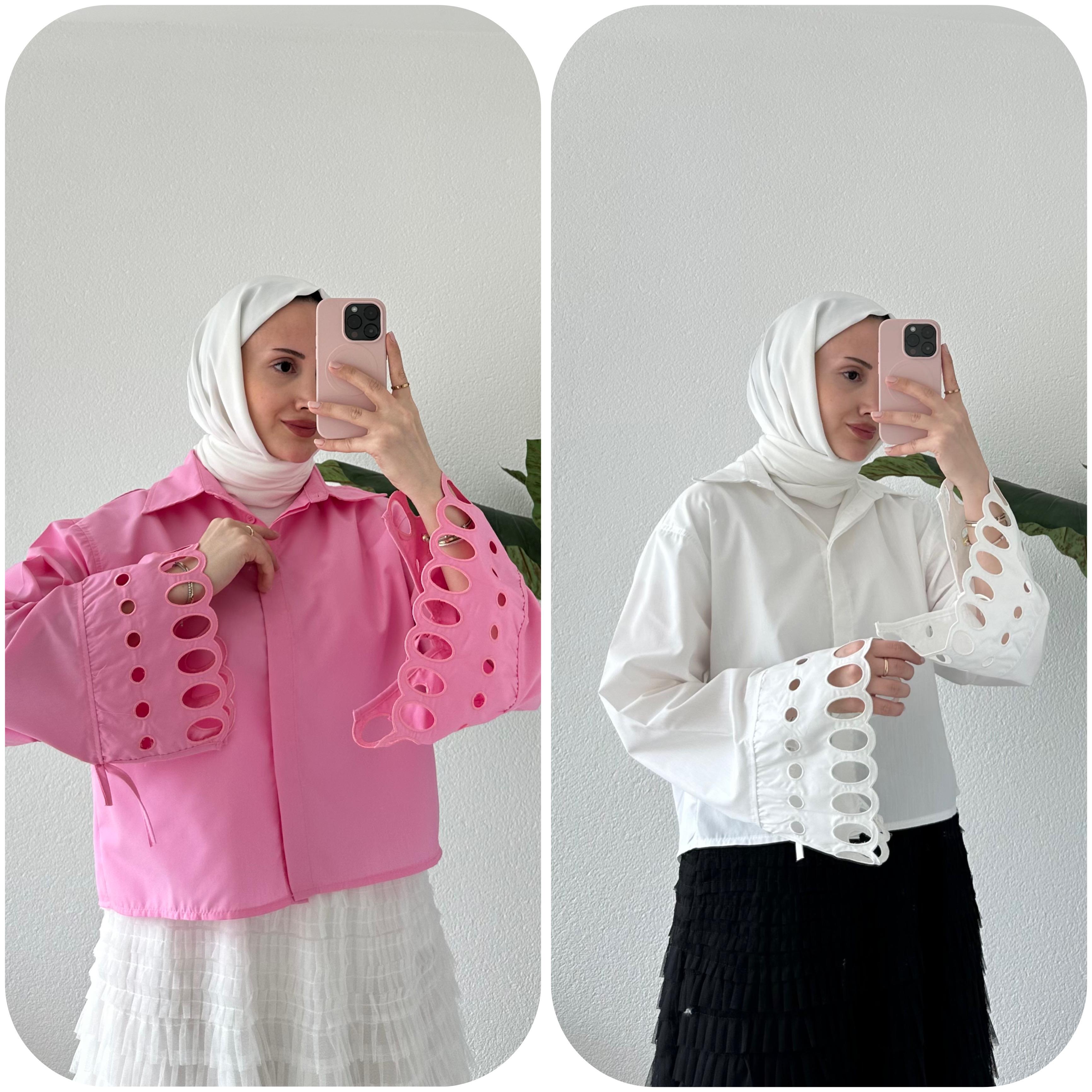 NAKIŞ İŞLEMELİ GÖMLEK