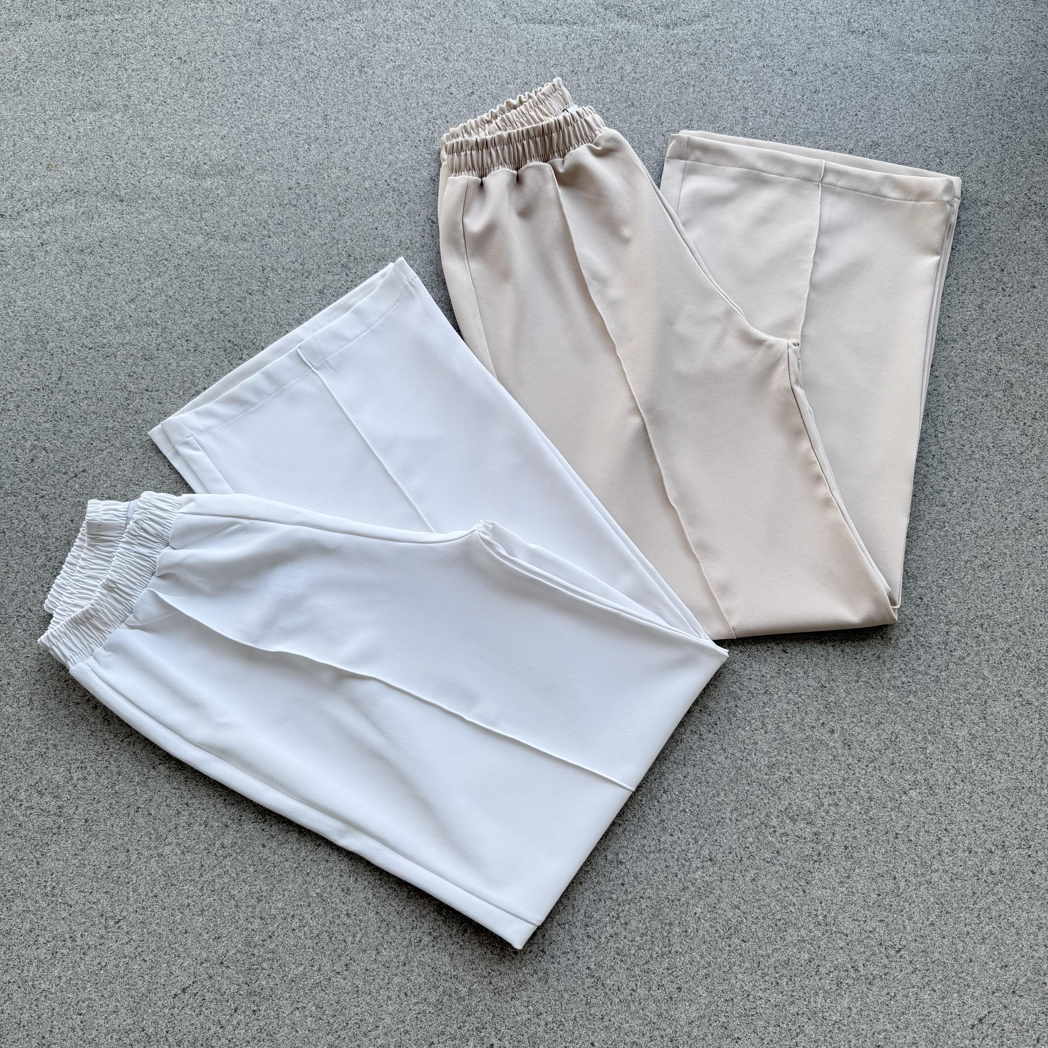 NERVÜRLÜ KREP PANTOLON