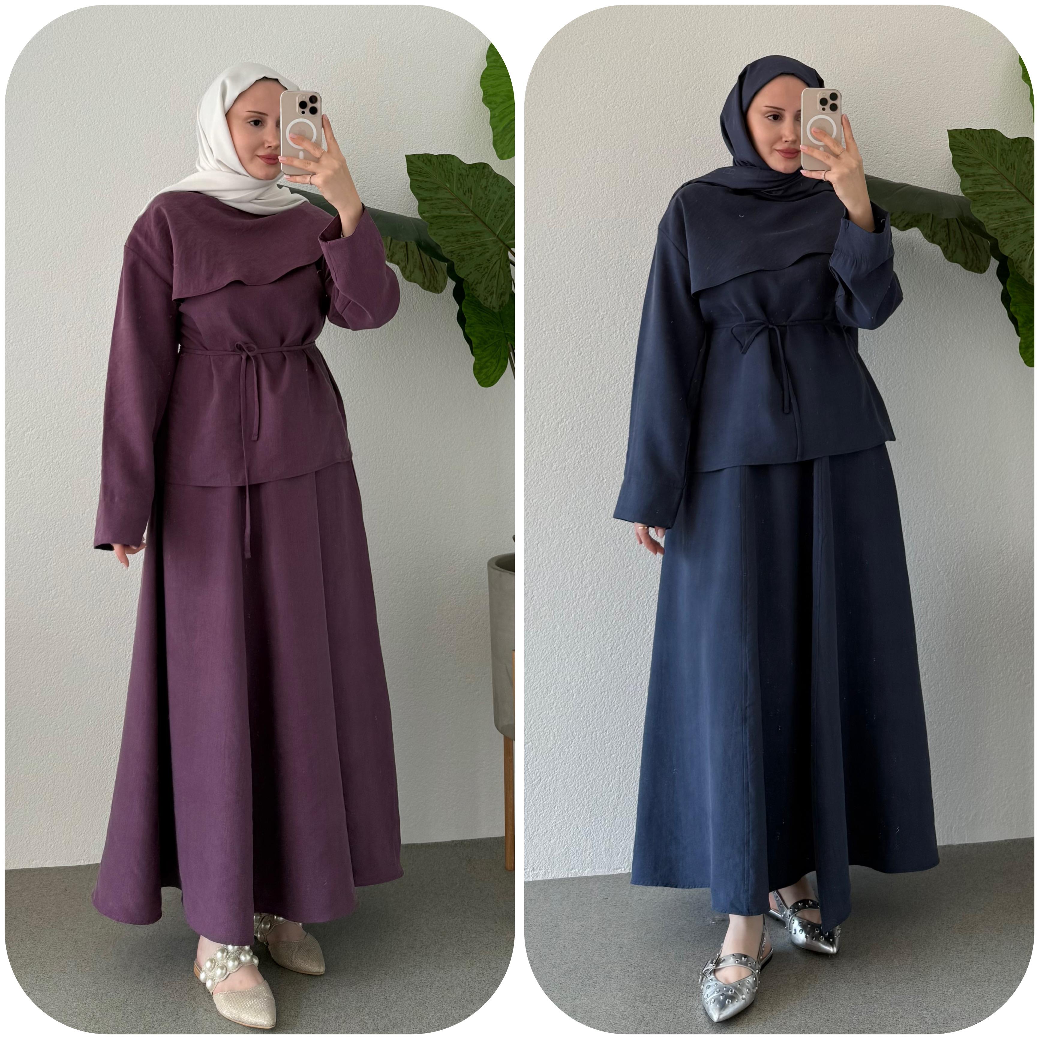 PELERİNLİ ETEKLİ TAKIM