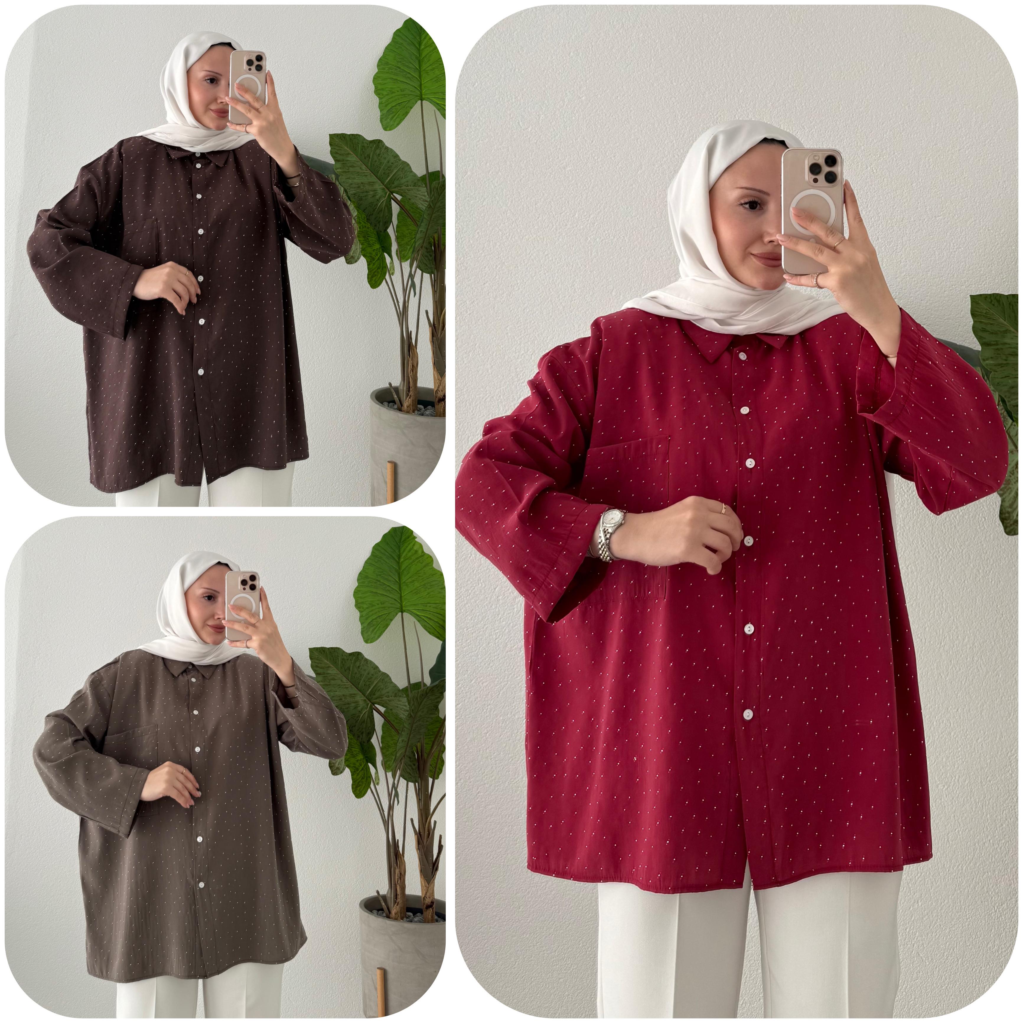 TAŞ BASKILI GÖMLEK