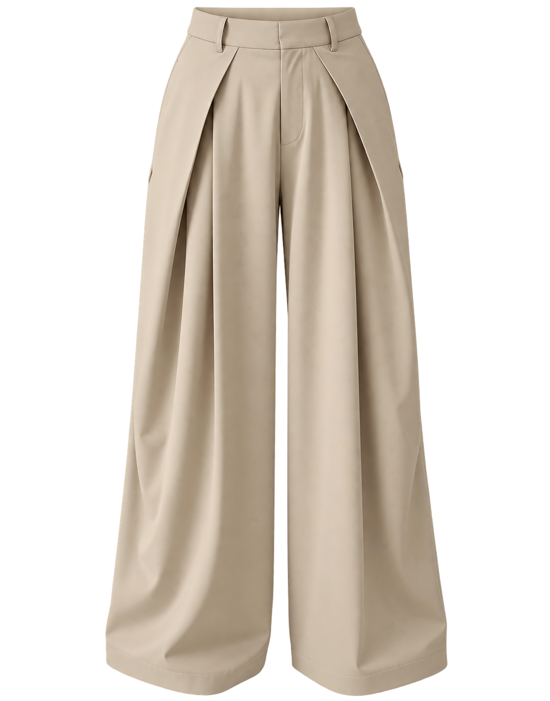 ZR MODEL ÖNÜ PİLİLİ PANTOLON KREM