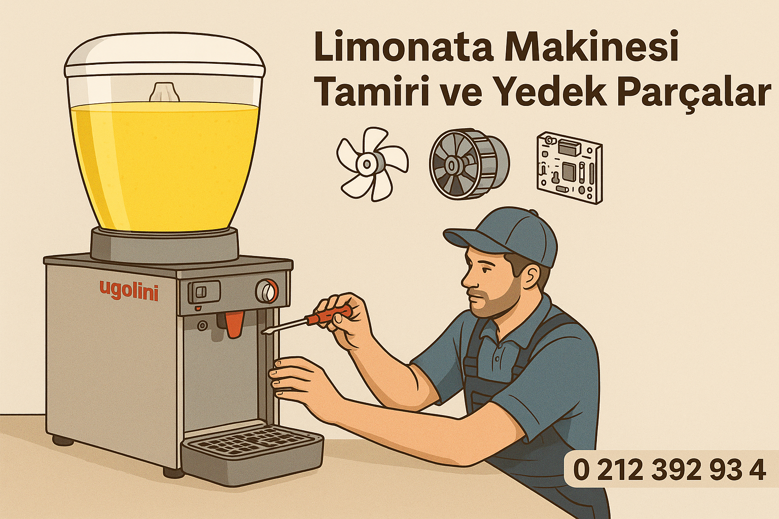 Ugolini Limonata Şerbet Makinesi Soğutma Yapmıyor | Ugolini Ayran Makinesi Karıştırıcısı Çalışmıyor | Ugolini Şerbetlik Yedek Parçaları
