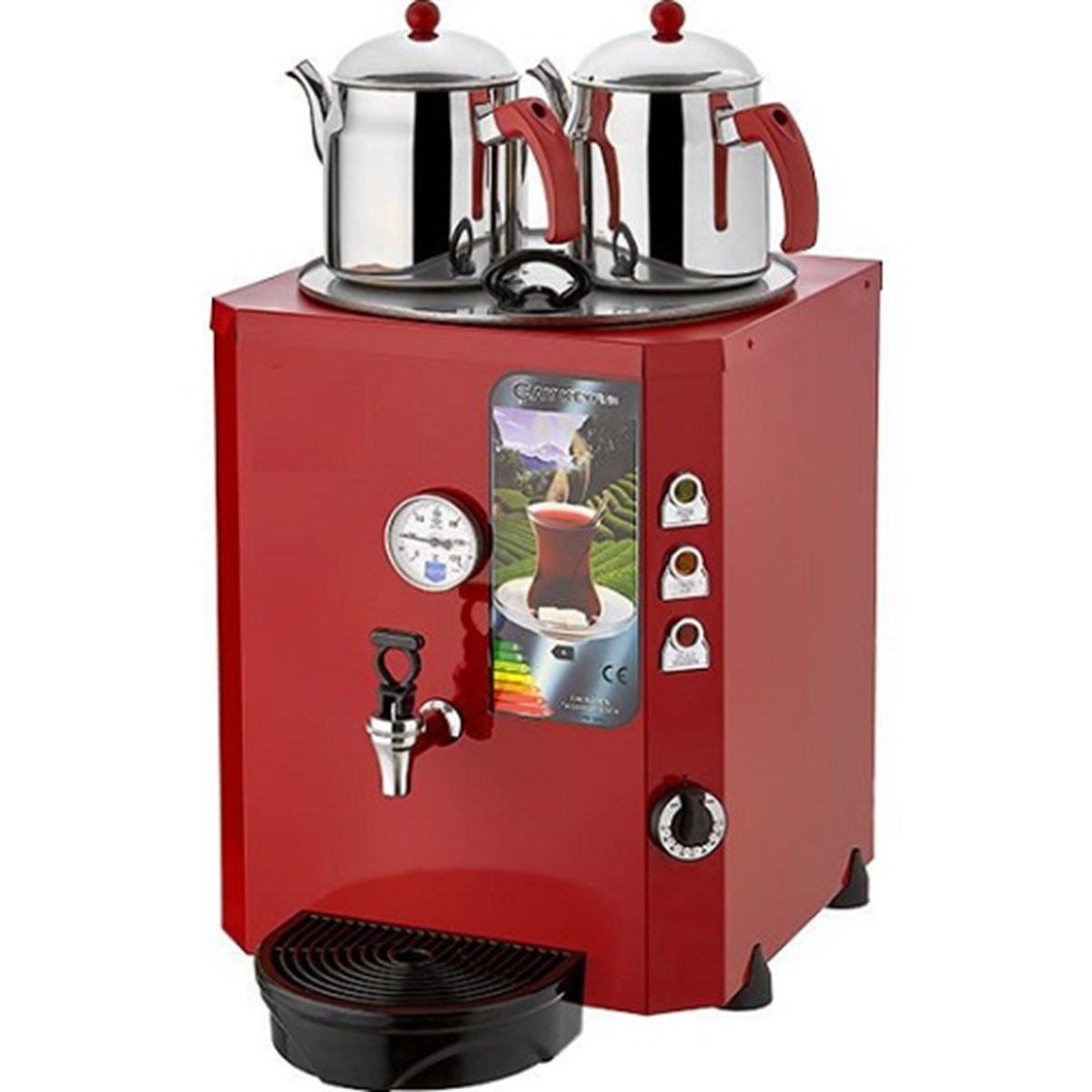 2 Demlikli Şamandıralı Çay Makinesi2 Demlikli Şamandıralı Çay Makinesi DE11SÇay Makinesi ve Çay KazanlarıTektıklamutfak