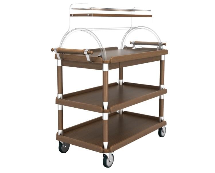 Ahşap Servis Sunum Arabası