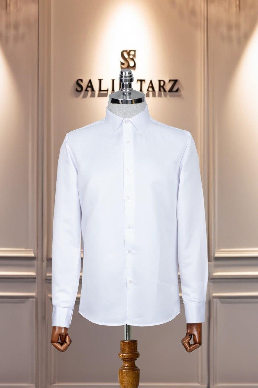 Beyaz Slim Fit Gömlek SD42126