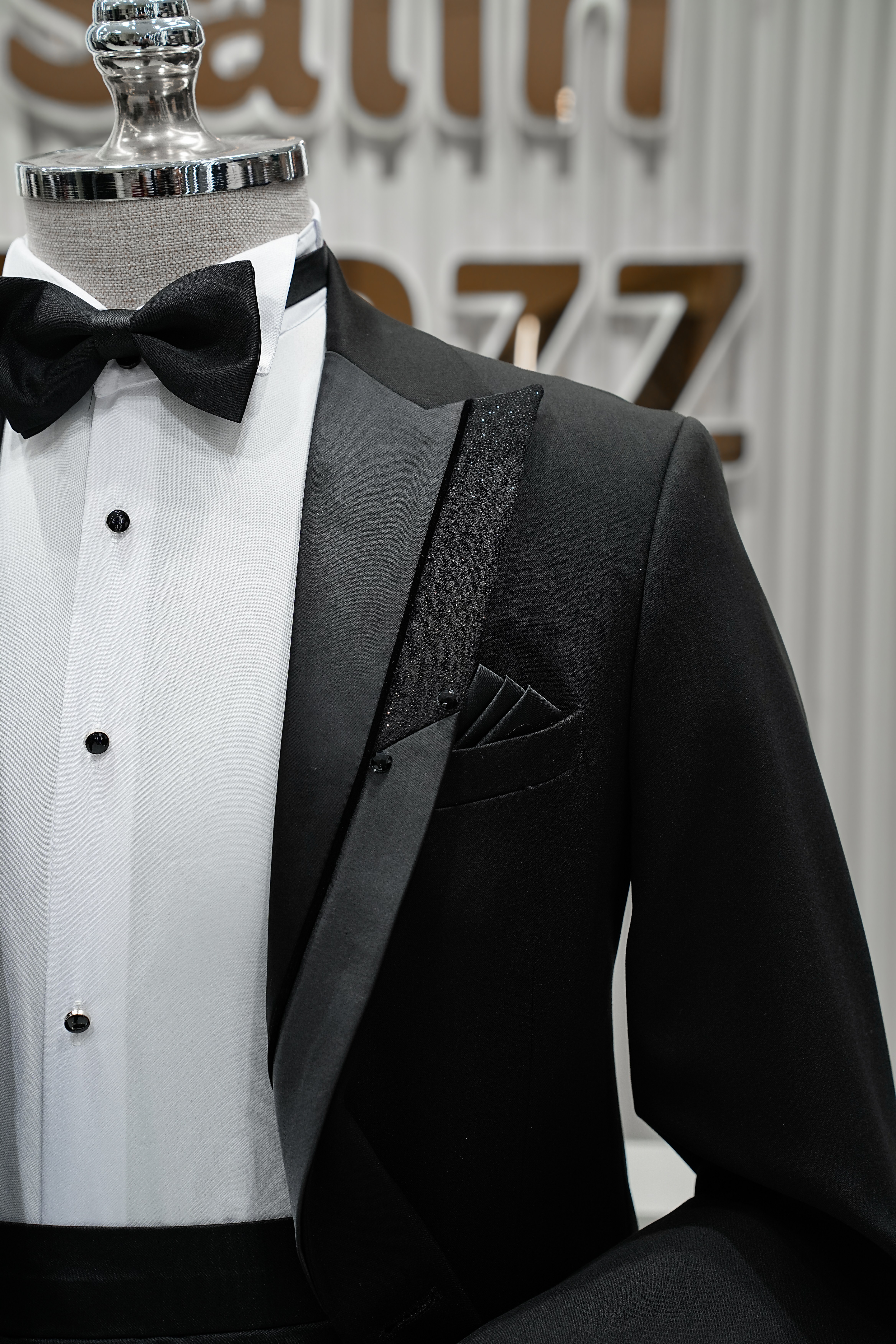 Damatlık İtalyan Kesim Slim Fit Yelekli Siyah SD42508