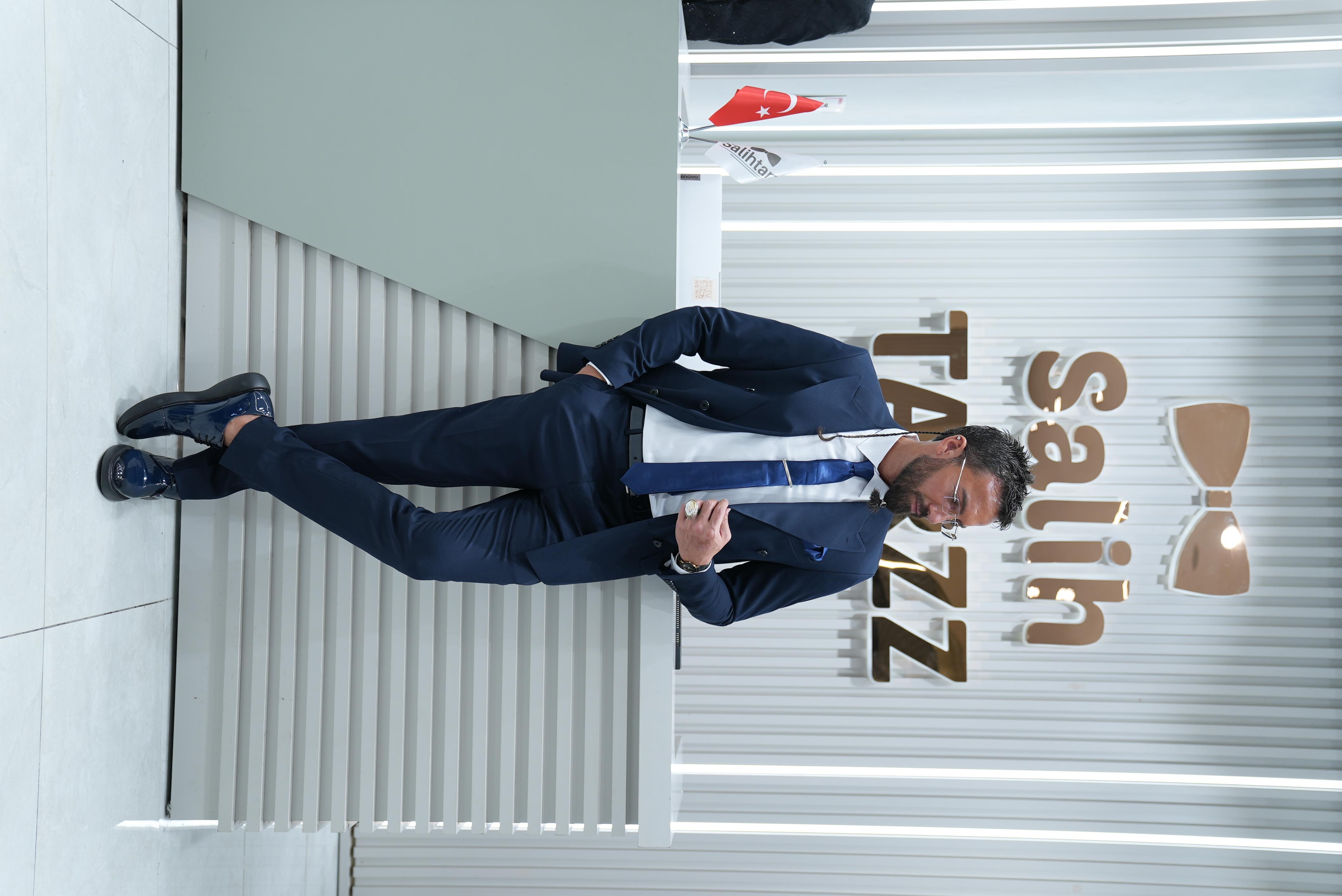 Kruvaze Lacivert Erkek Takım Elbise SD42414