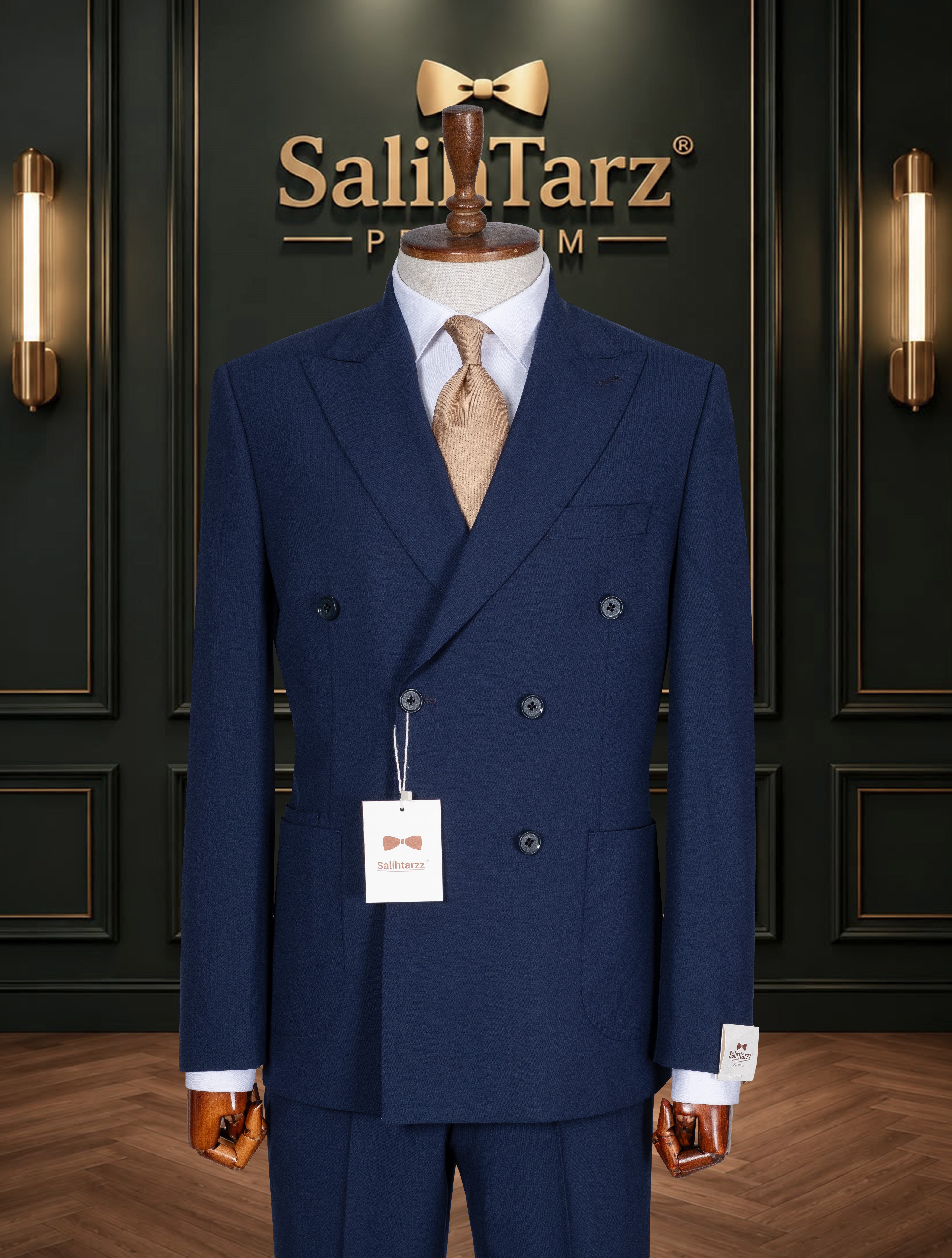Lacivert Premium Kruvaze Torba Takım Elbise SD42466
