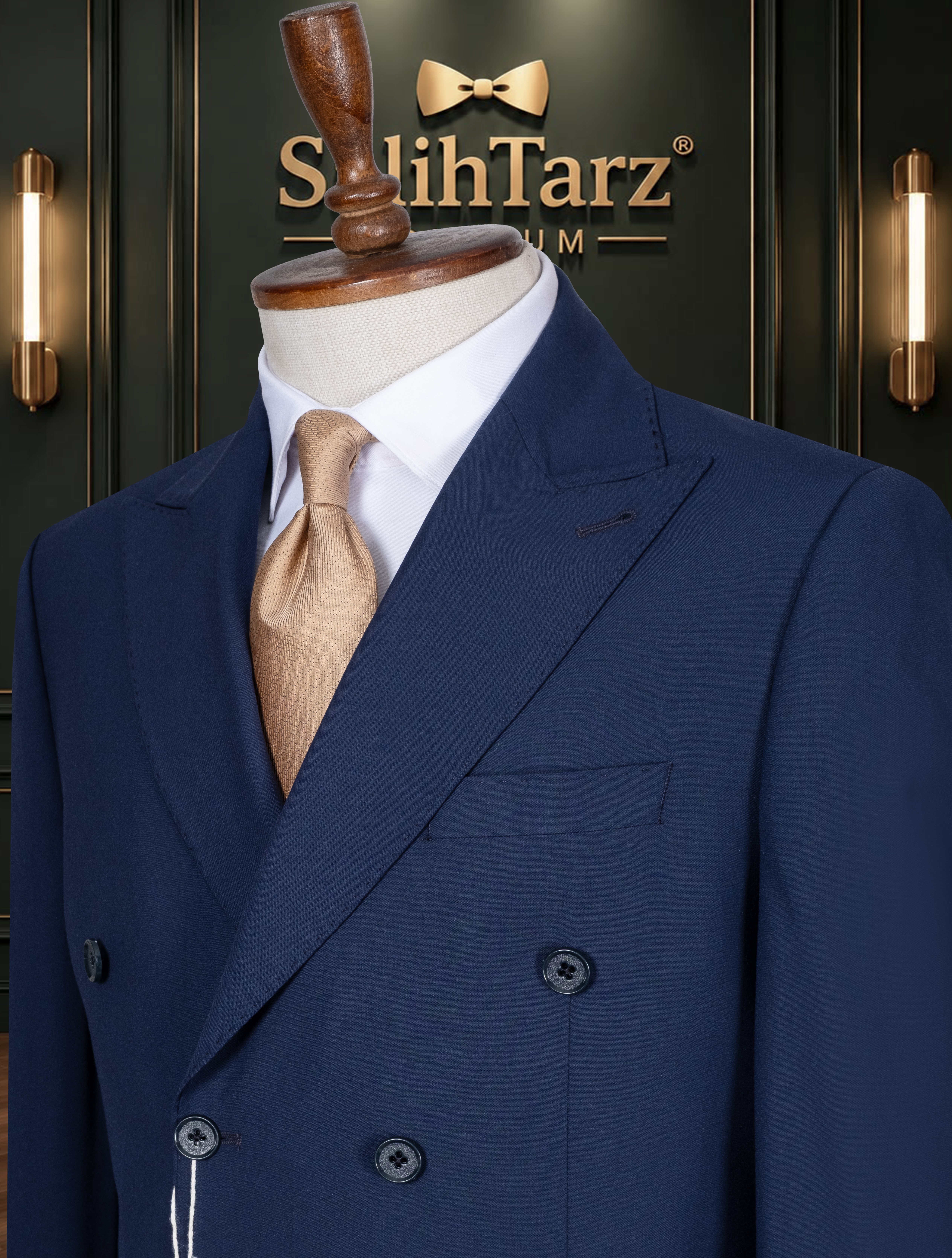 Lacivert Premium Kruvaze Torba Takım Elbise SD42466