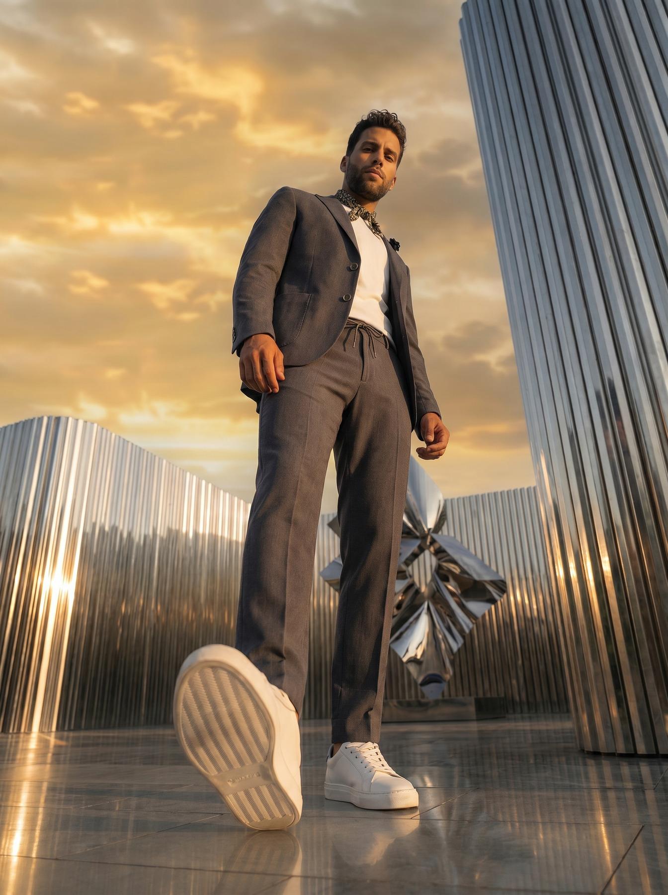 Premium Kahve Erkek Takım Elbise – Slim Fit İtalyan Kesim Modern Tasarım SD42396