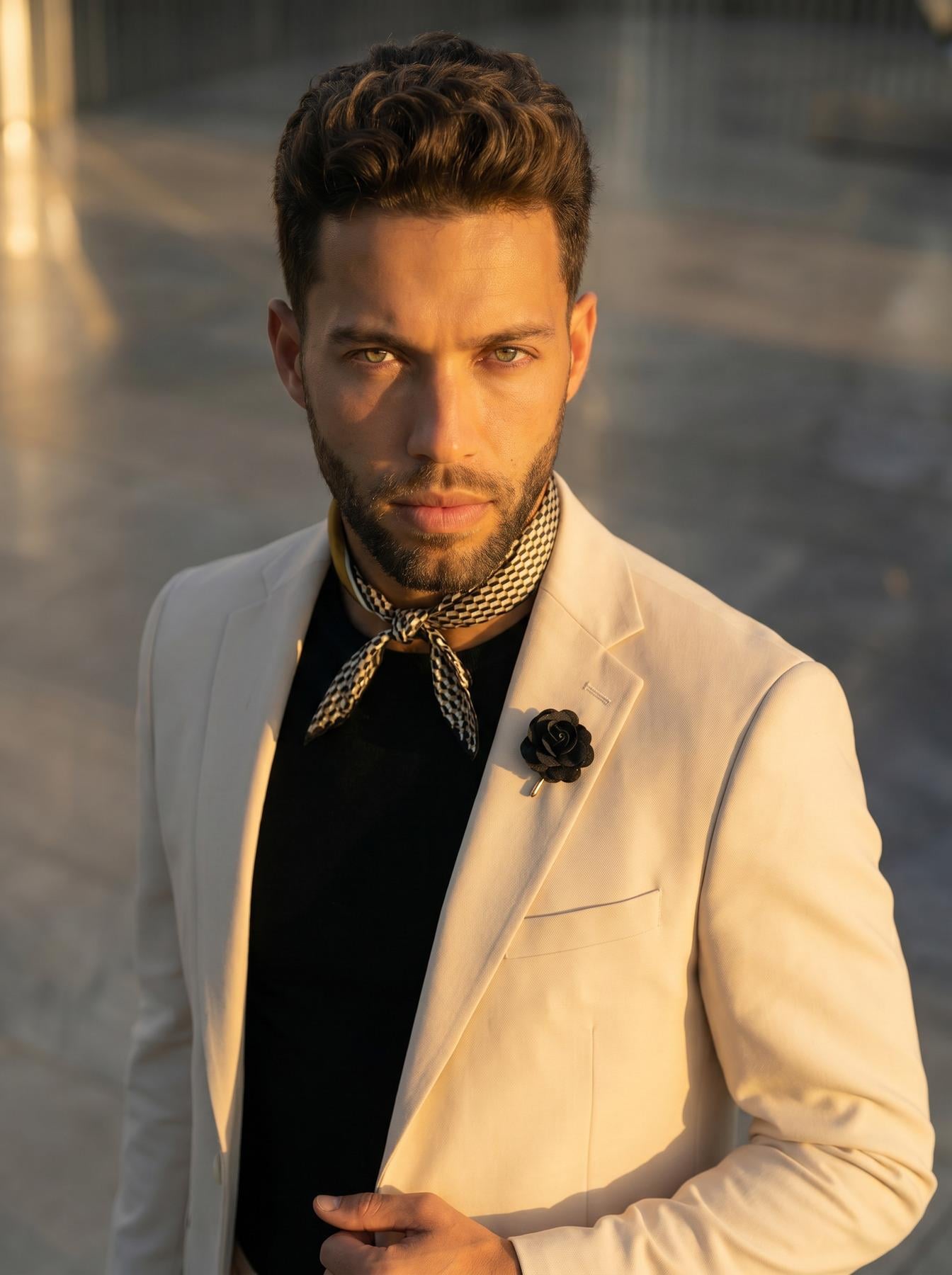 Premium Krem Erkek Takım Elbise – Slim Fit İtalyan Kesim Modern Tasarım SD42395