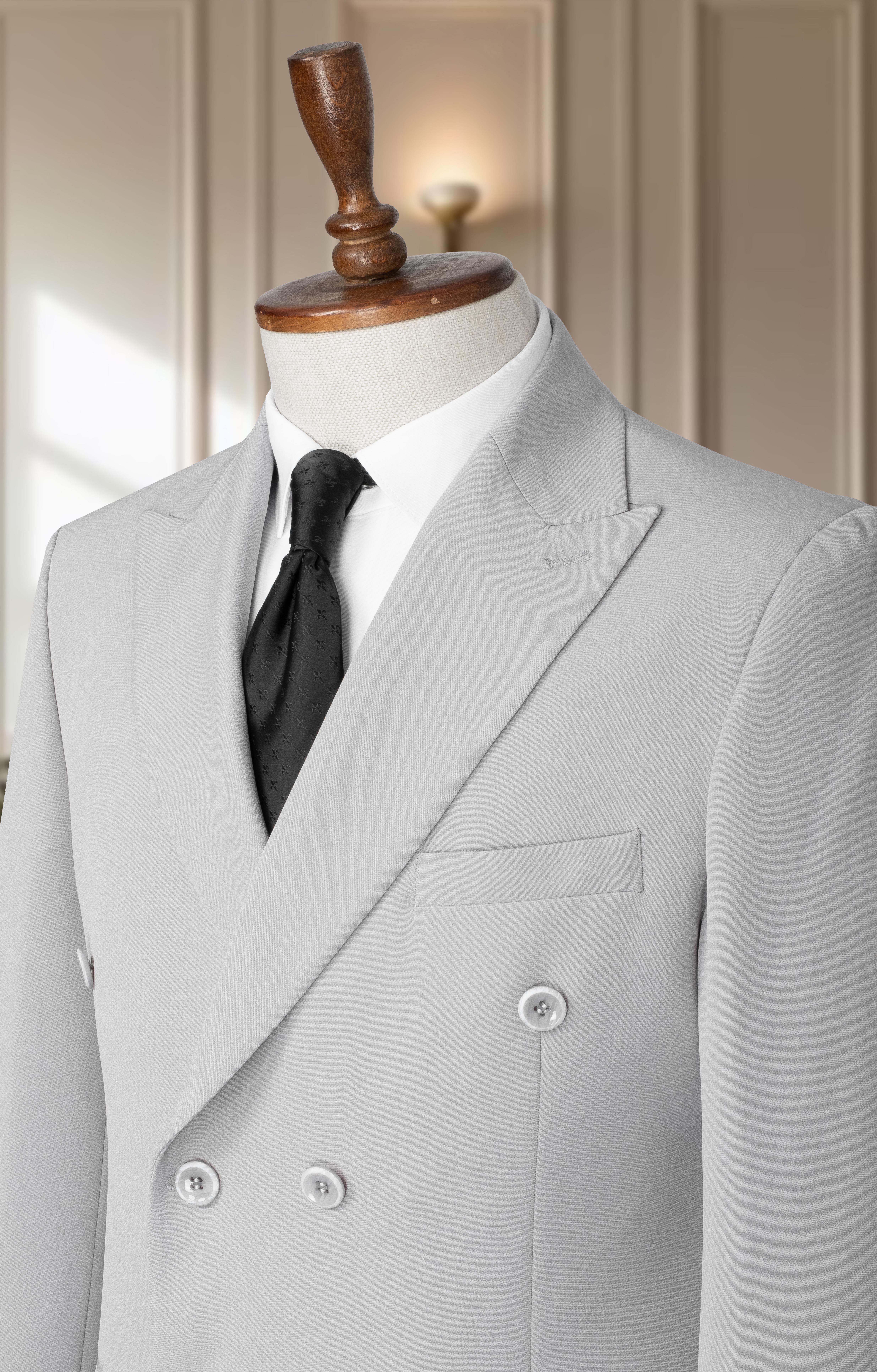 Takım Elbise Kruvaze SlimFit Gri SD42182