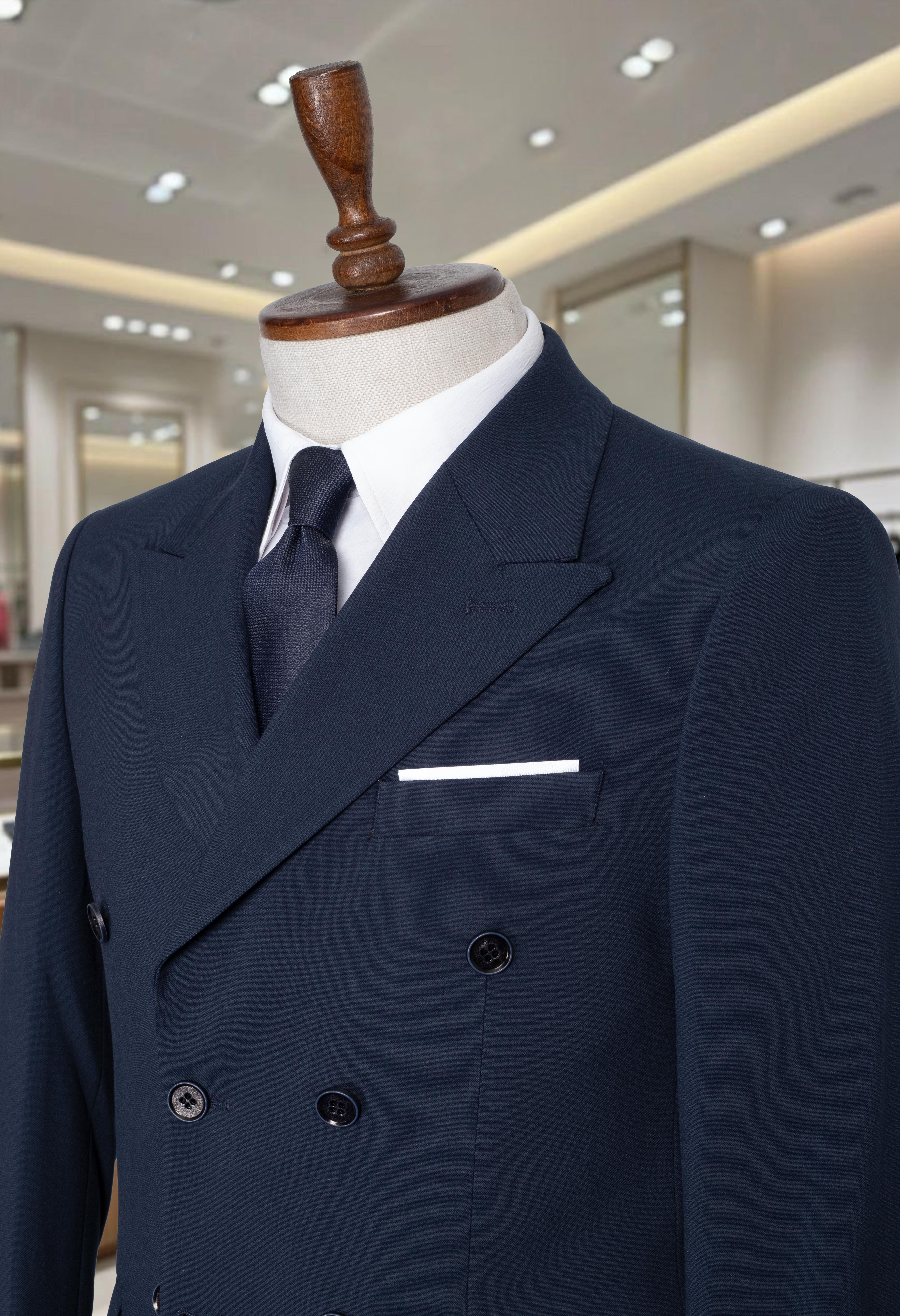 Takım Elbise Kruvaze SlimFit Lacivert SD42284