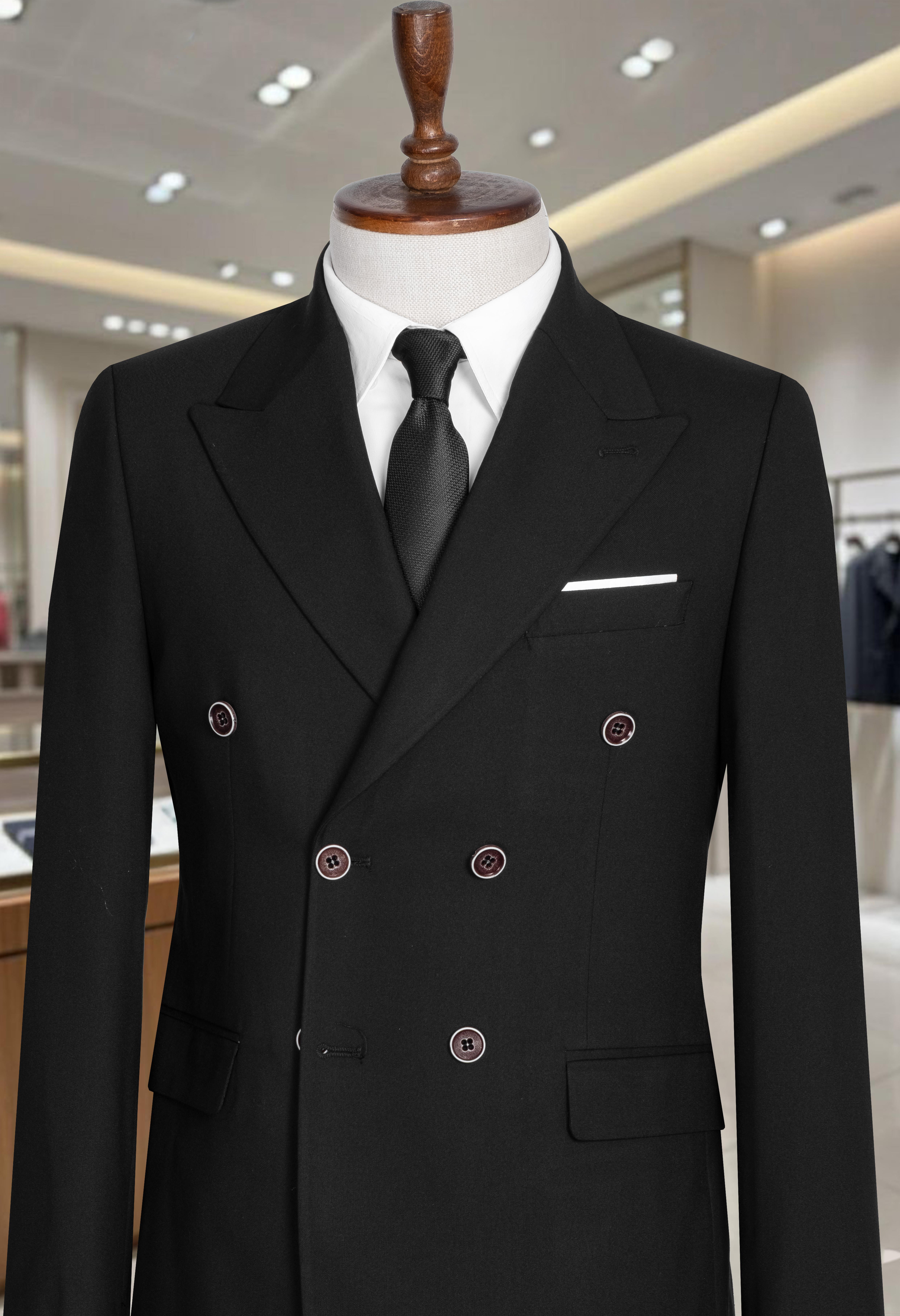 Takım Elbise Kruvaze SlimFit Siyah SD42283