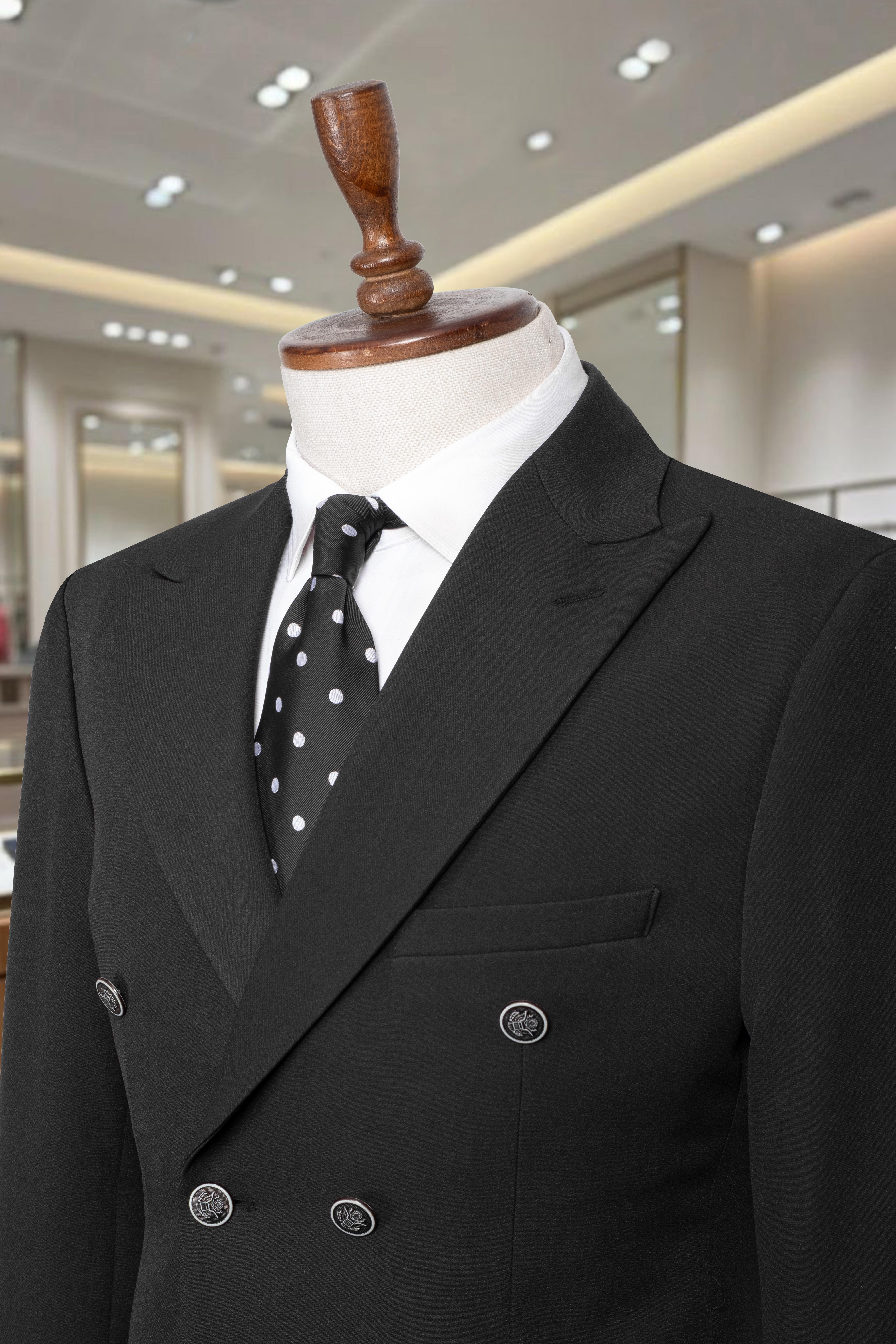 Takım Elbise Kruvaze SlimFit Siyah SD42260