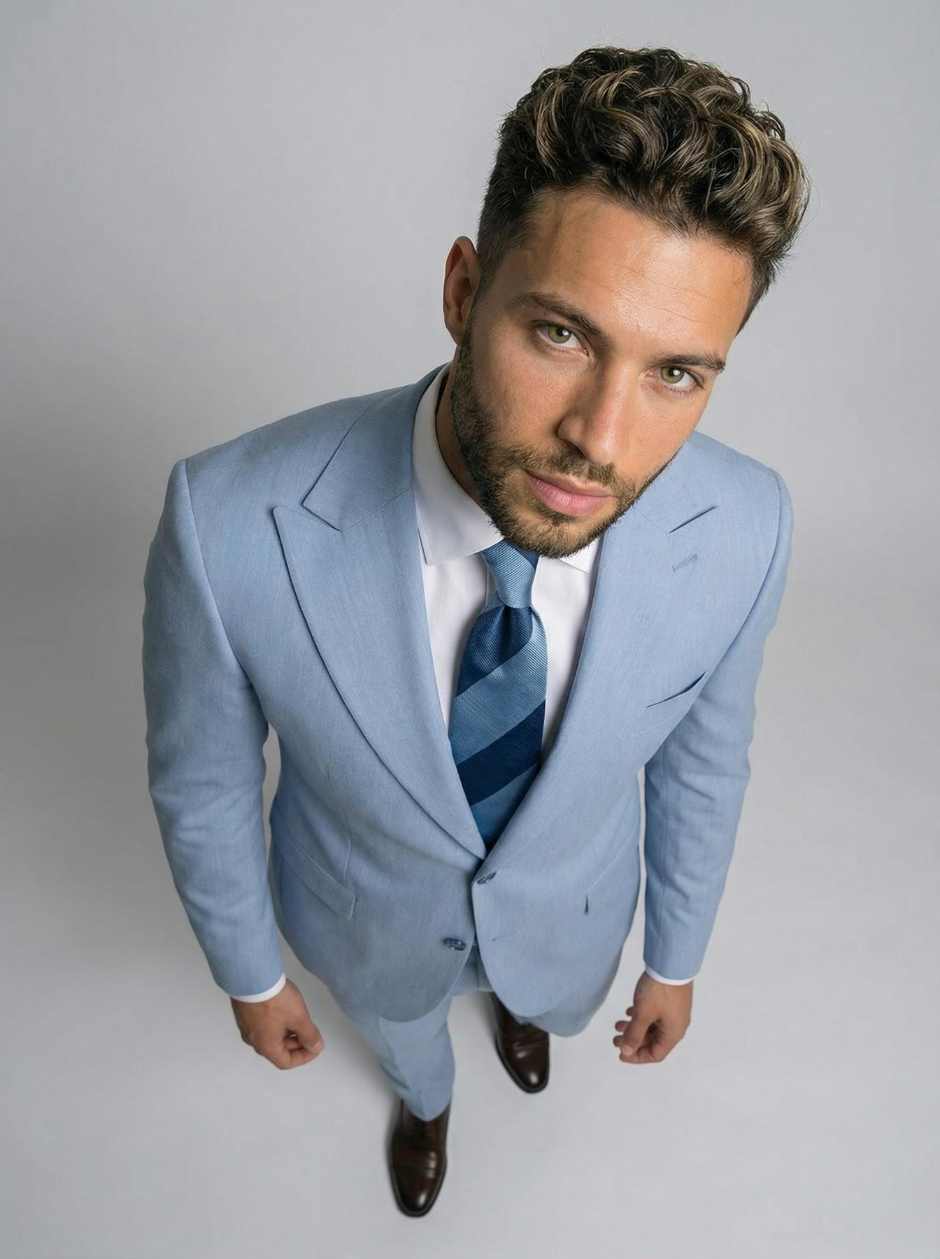Takım Elbise SlimFit BuzMavi Premium SD42379