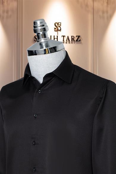 Siyah Slim Fit Gömlek SD42127
