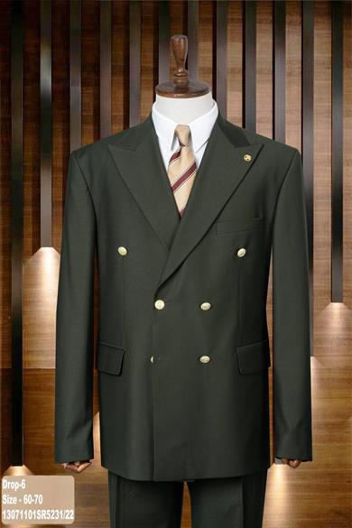 Takım Elbise Erkek Battal Büyük Beden K.Yeşil SD42203