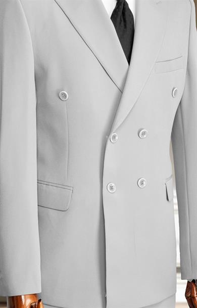 Takım Elbise Kruvaze SlimFit Gri SD42182