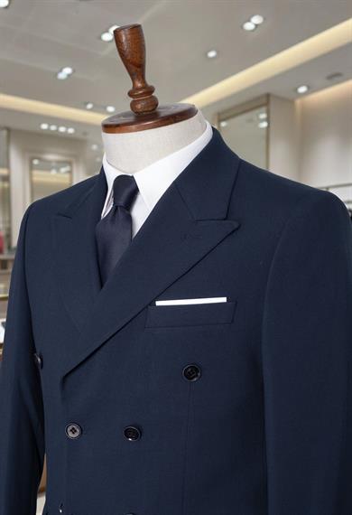 Takım Elbise Kruvaze SlimFit Lacivert SD42284