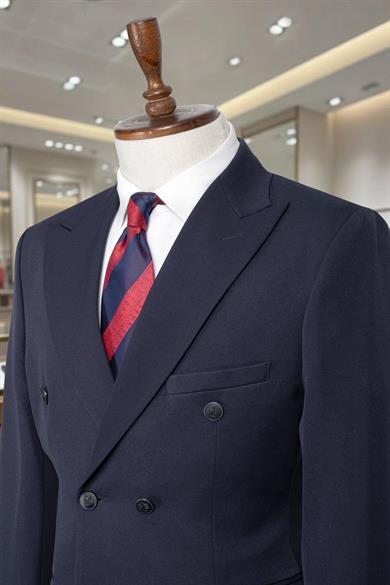 Takım Elbise Kruvaze SlimFit Lacivert SD42262