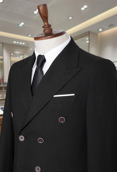 Takım Elbise Kruvaze SlimFit Siyah SD42283