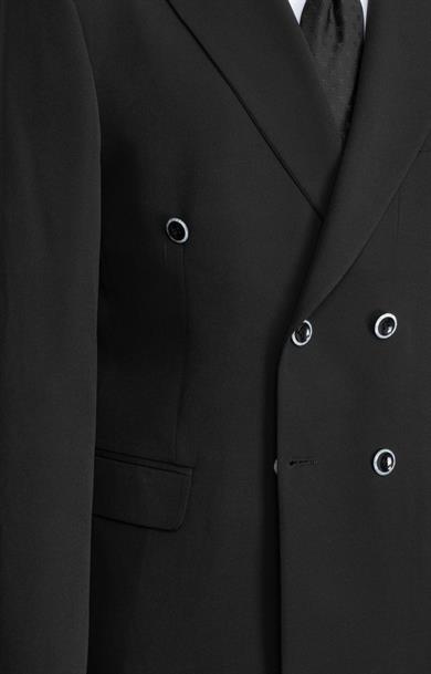 Takım Elbise Kruvaze SlimFit Siyah SD42194