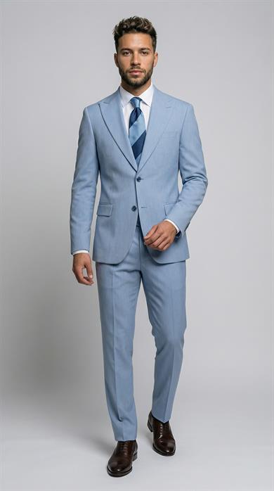Takım Elbise SlimFit BuzMavi Premium SD42379