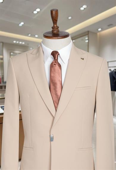 Takım Elbise SlimFit Krem Premium SD42287