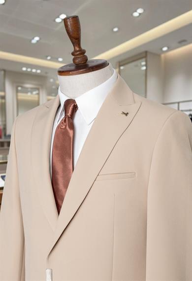 Takım Elbise SlimFit Krem Premium SD42287