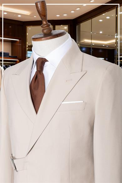 Takım Elbise SlimFit Krem Tokalı Premium SD42331