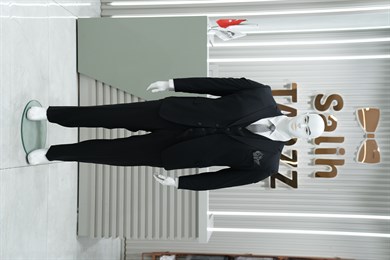 Takım Elbise Yelekli Battal Büyük Beden Siyah SD42432