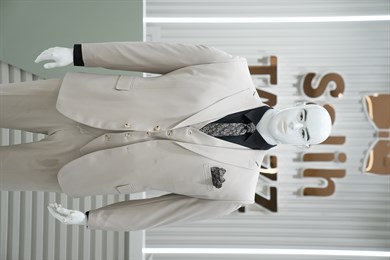 Takım Elbise Yelekli Battal Büyük Beden Krem SD42430