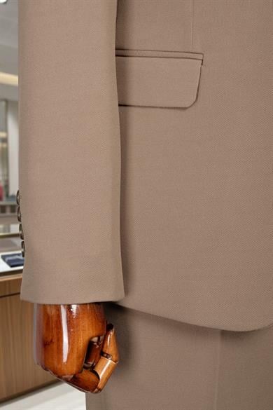 Takım Elbise Yelekli SlimFit A.Kahve SD42259